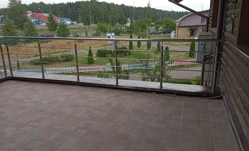 Лестничные перила из полированной нержавеющей стали